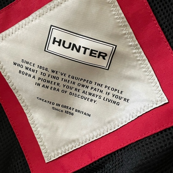 NWOT Hunter Ladies Water Resistant Cotton Smock Rain Jacket, Red Size XXL - Picture 6 of 9